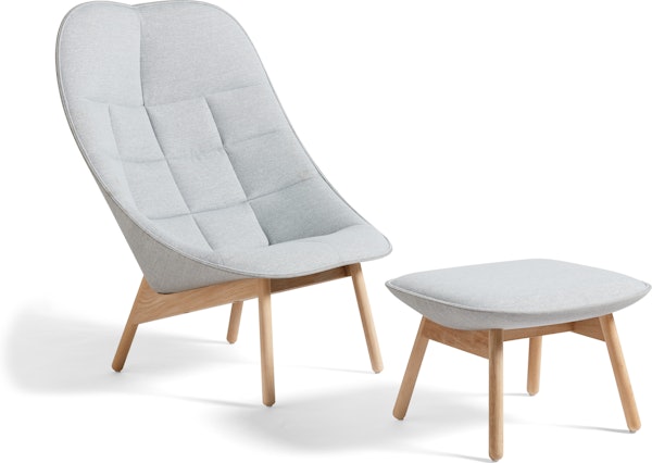 Uchiwa Lounge Chair + Ottoman